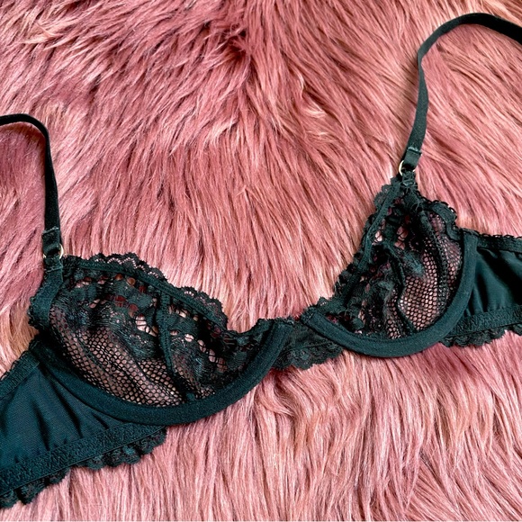 SXF Black Fishnet Mesh Lace Bra - Picture 5 of 8